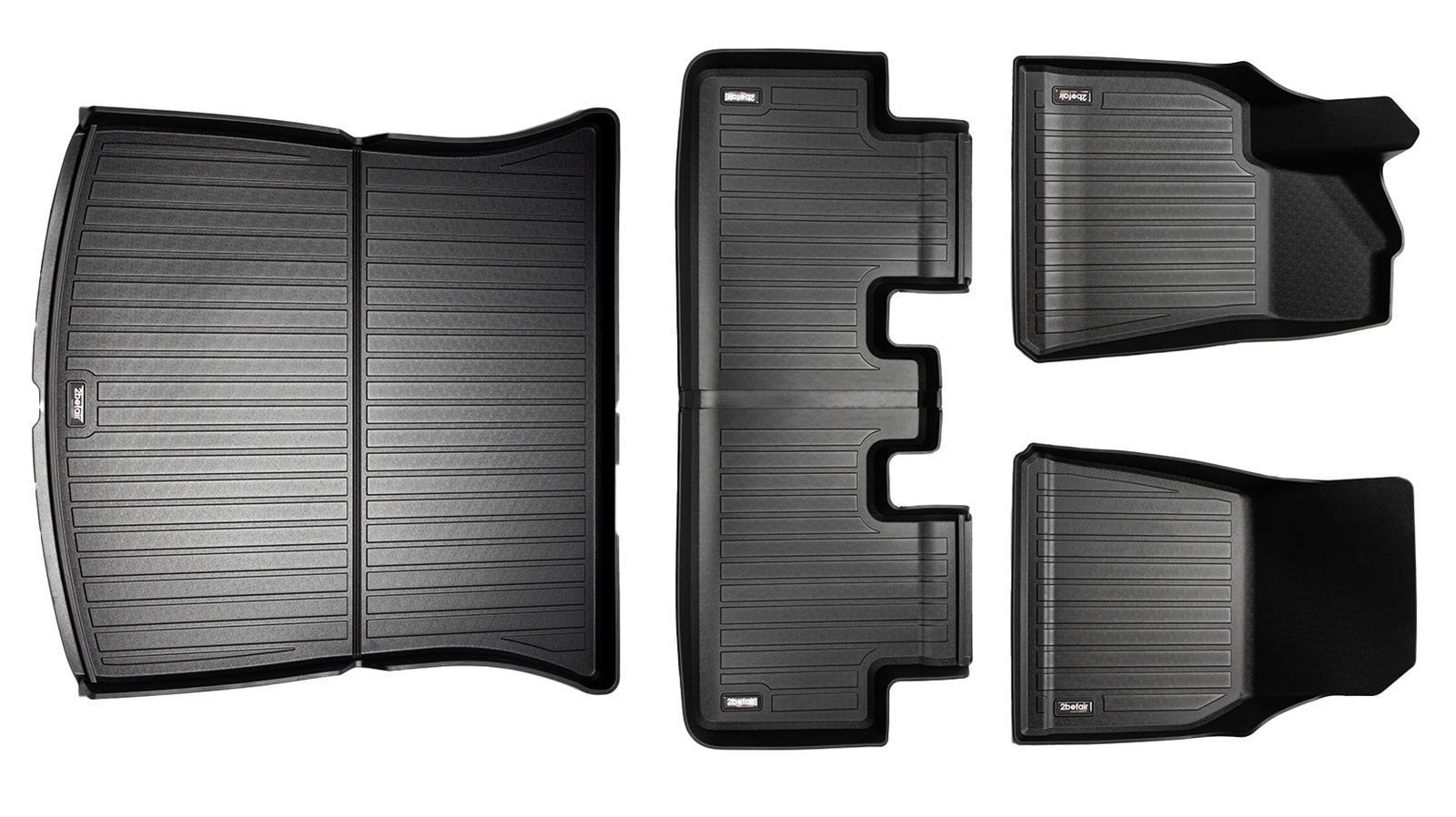 2befair Premium Gummimatten Gesamtset für das Tesla Model Y-6