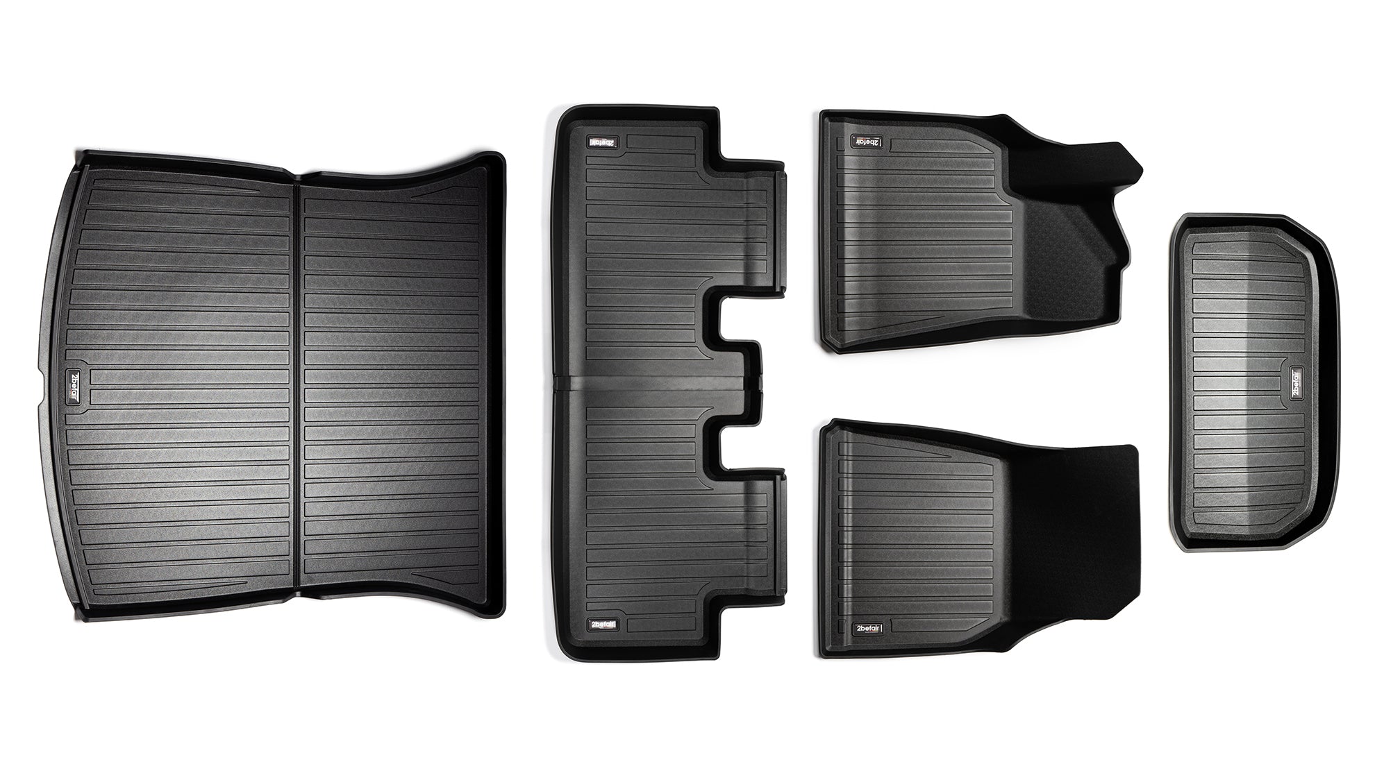 2befair Premium Gummimatten Gesamtset für das Tesla Model Y-9