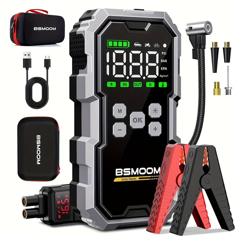 Cordless Car Jump Starter with Air Compressor-0