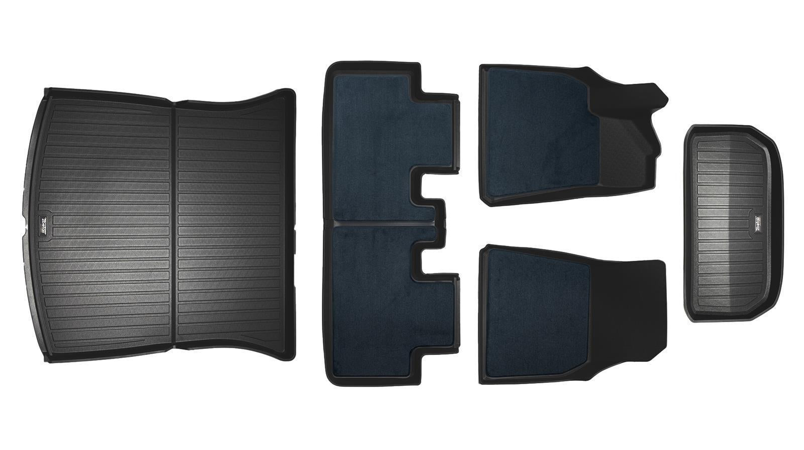 2befair Premium Gummimatten Gesamtset für das Tesla Model Y-11